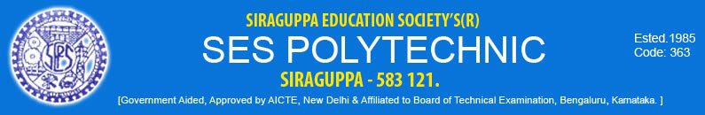 S.E.S.Polytechnic College(Govt Aided), Siraguppa, Bellary